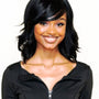Black Choppy Wave Bob Wig. Abbi
