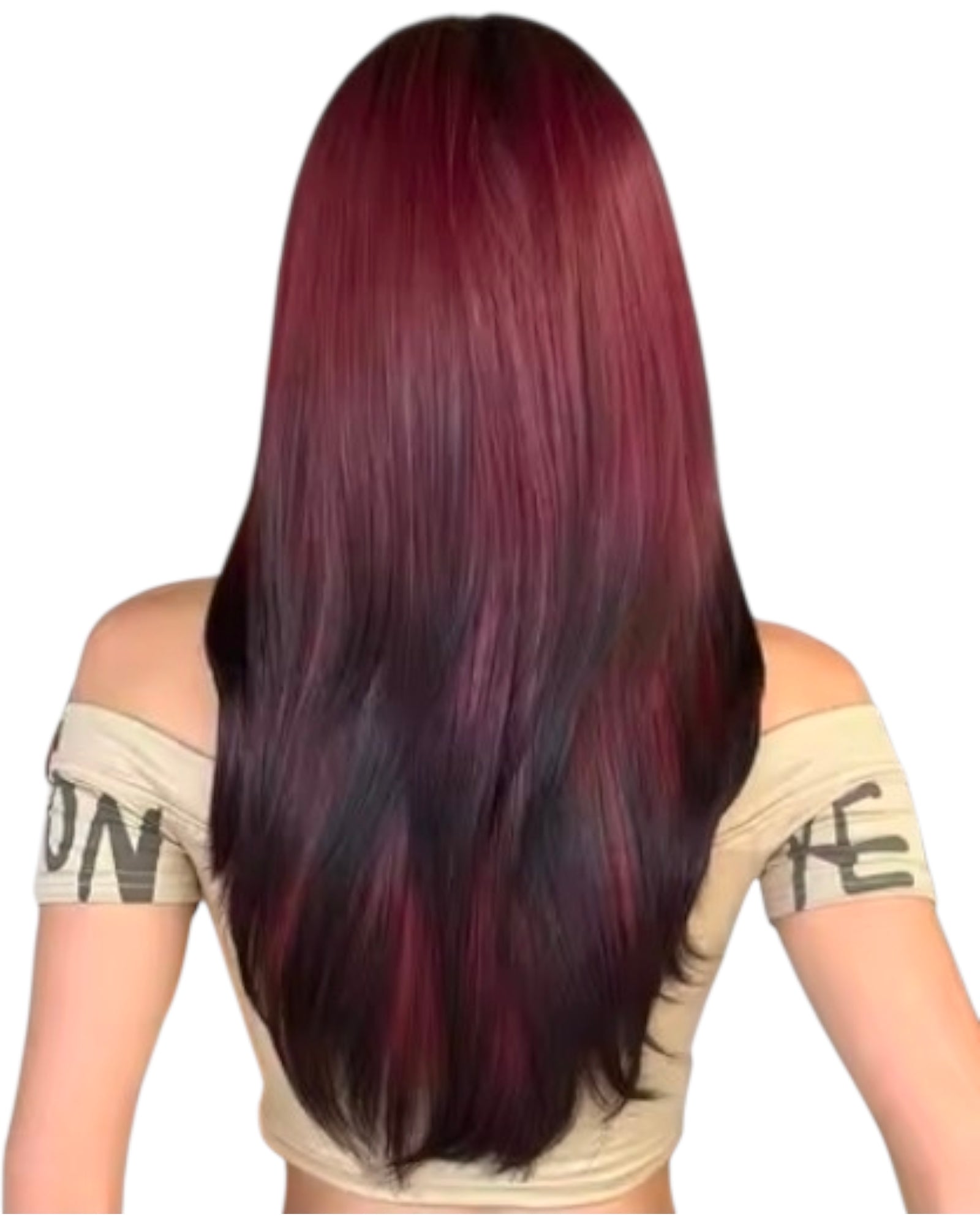Burgundy Black Ombre Wig. Asteria