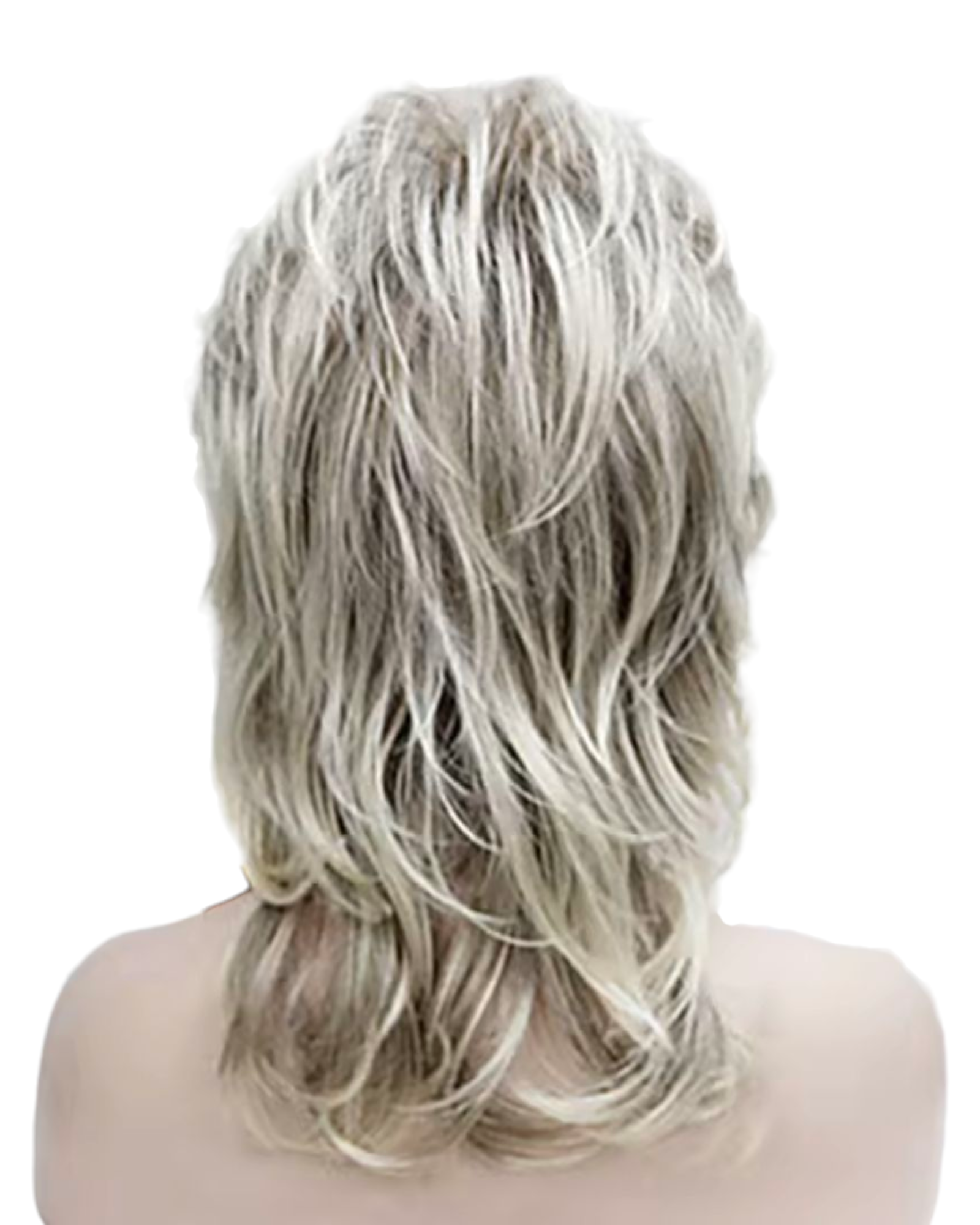 Ash Blonde Long Urchin Cut Wig. Suzi