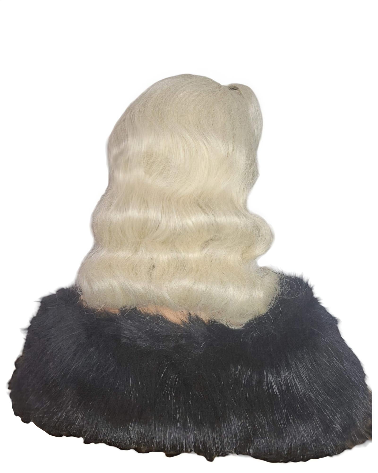 Platinum Blonde Pin Up Vintage Roll Wig. Hotstuff