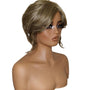 Silver Blonde Faux Up Do Bob Wig. Rose.
