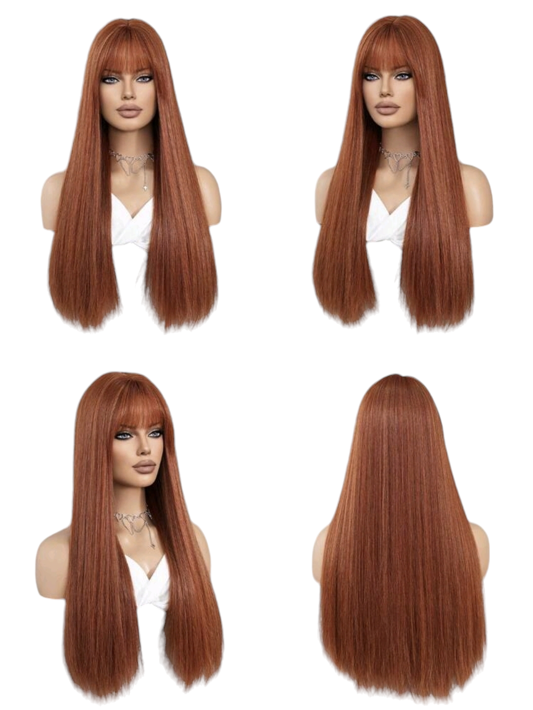 Ginger Razor Cut Straight Long Wig. Jossie