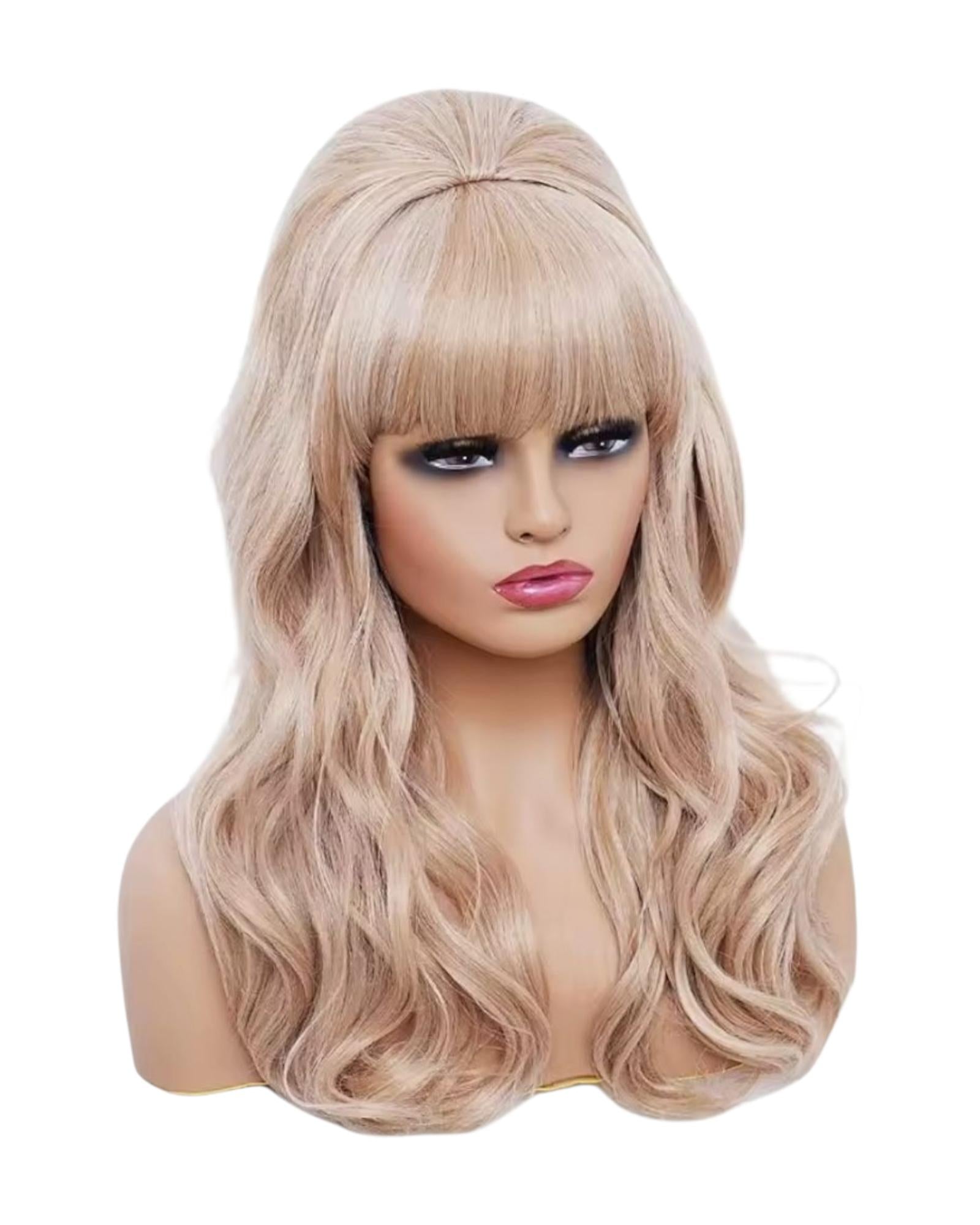 Blonde Pin Up Beehive Volume 60s Wig. Priscilla