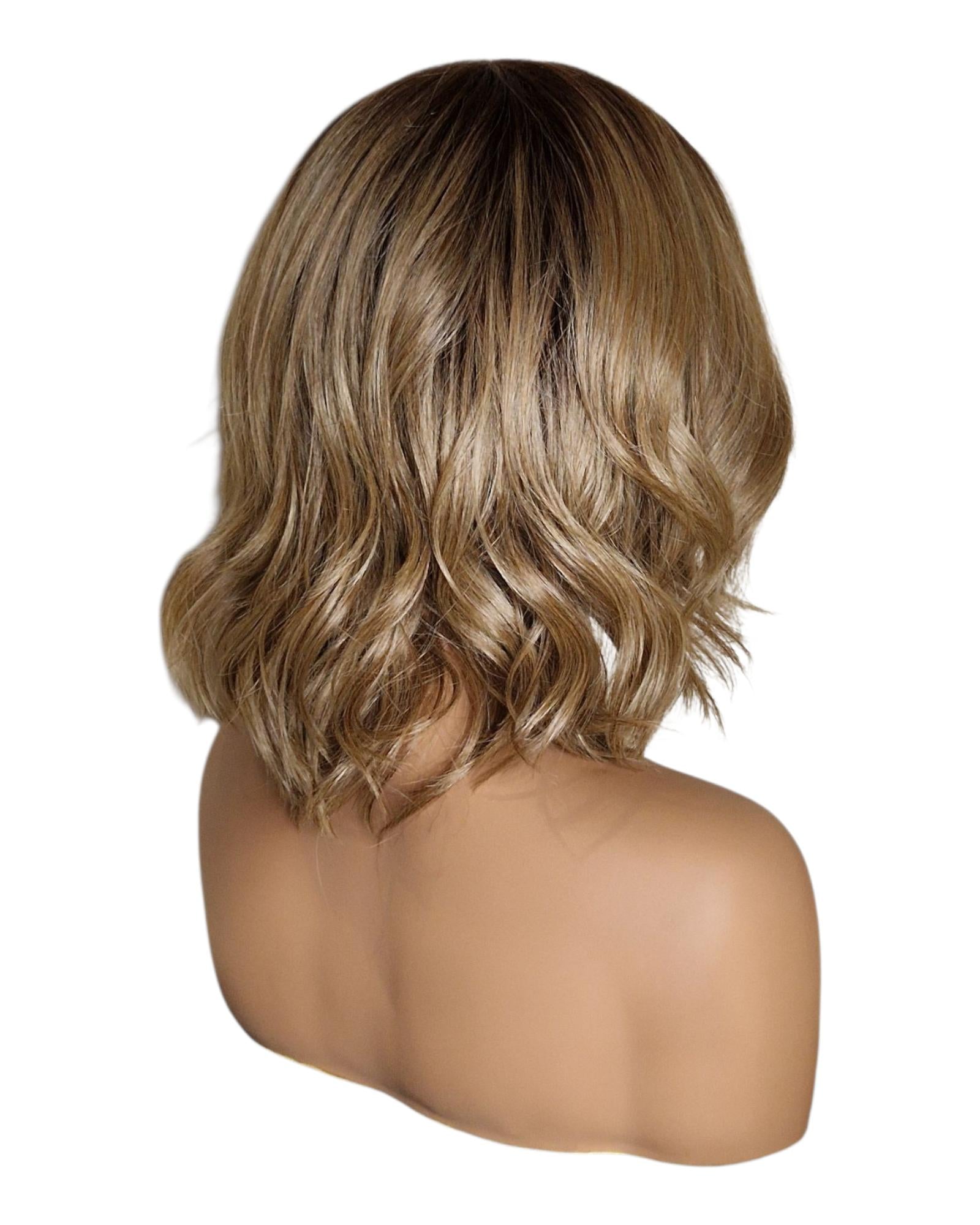 Ombre Blonde Choppy Wave Bob Wig. Abbi