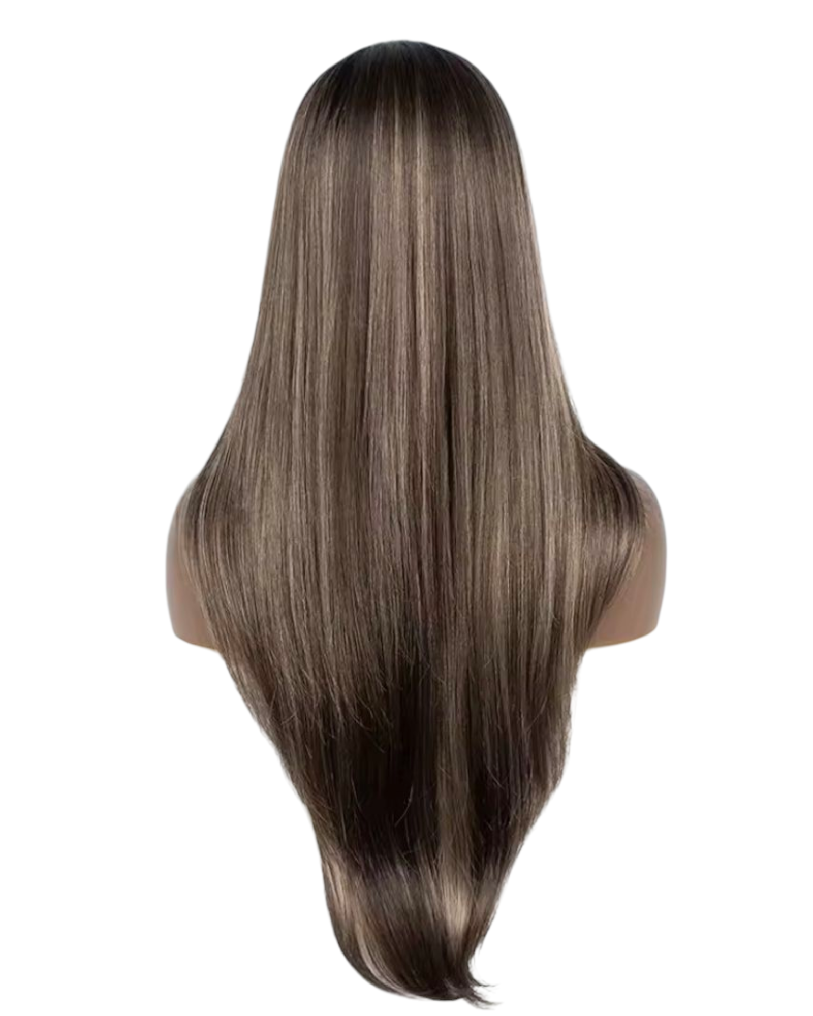 Brown Blonde Streaked Lace Front Wig. Zosia