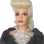 Platinum Blonde Pin Up Vintage Roll Wig. Hotstuff