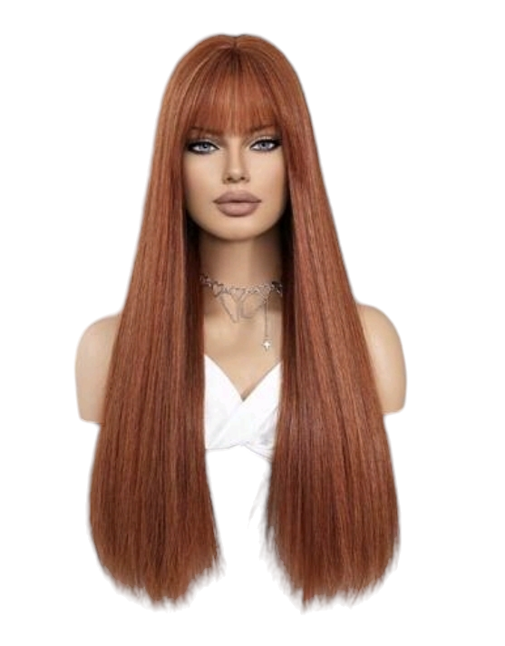 Ginger Razor Cut Straight Long Wig. Jossie