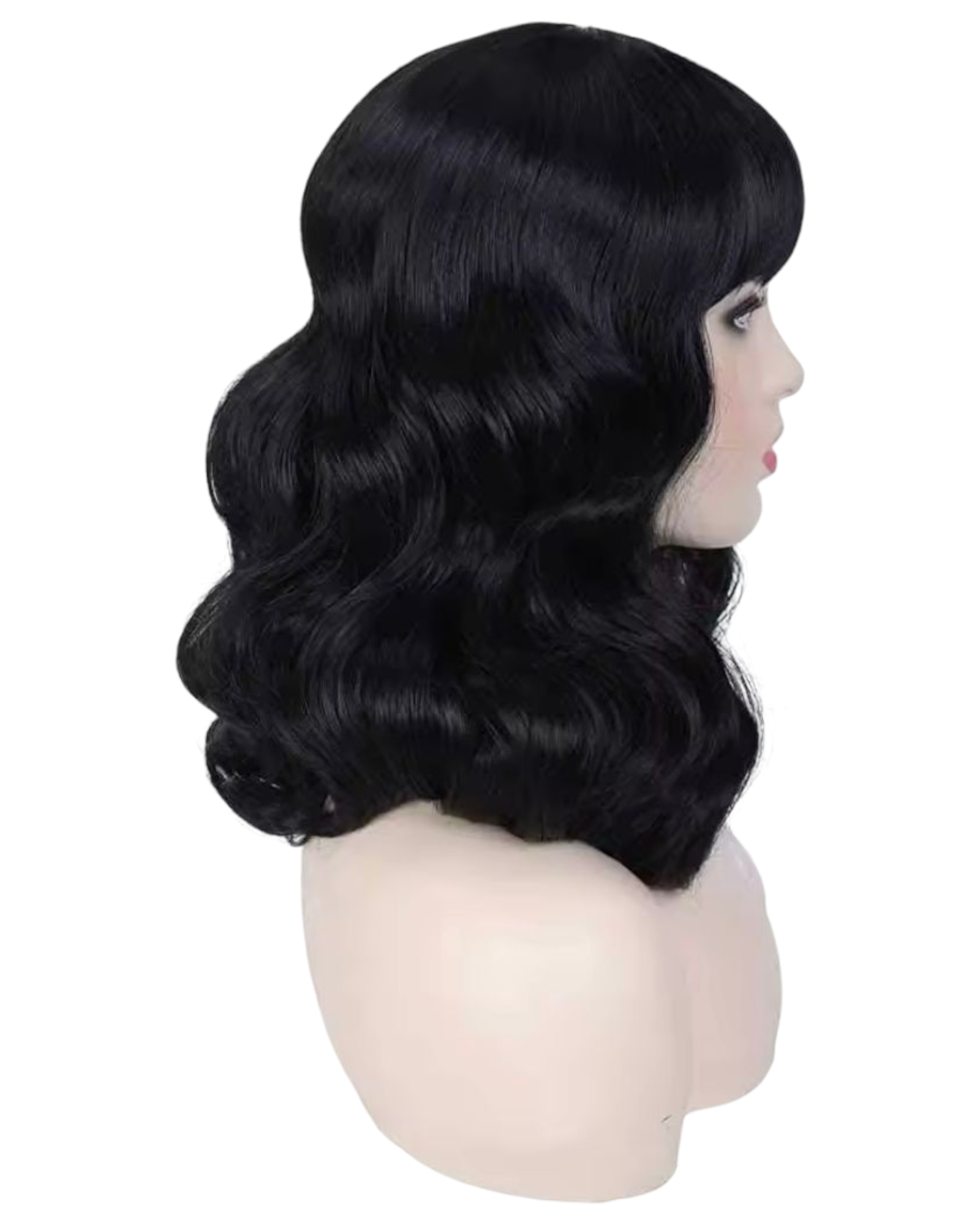 Black Retro Pin Up 50s Wig. Bettie