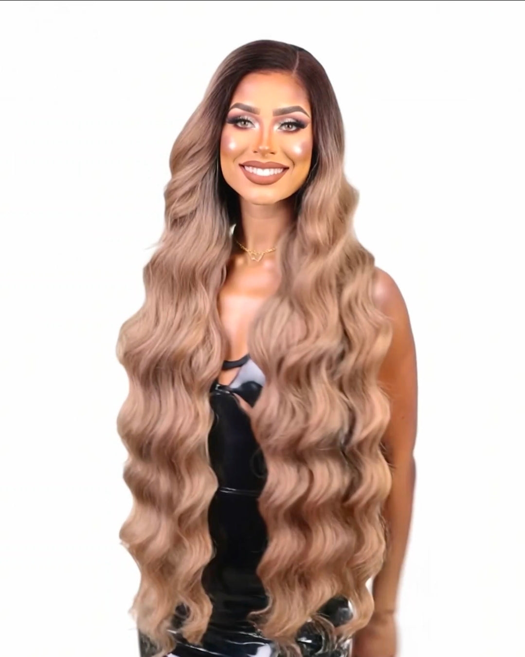 Blonde 34 Inch C Part Lace Front Wig. Dollie