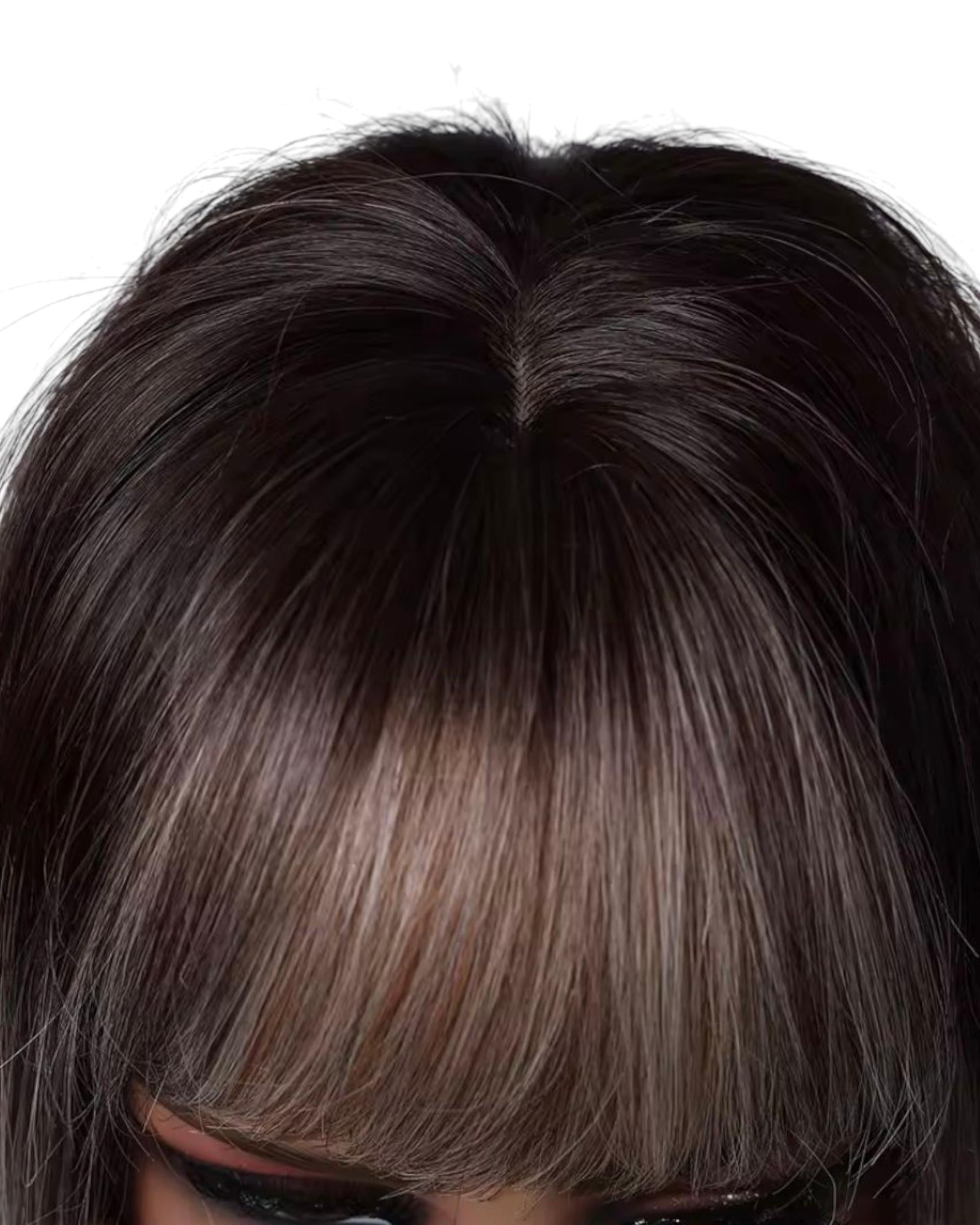 Silver Ombre Long Cosplay Wig. Eleven