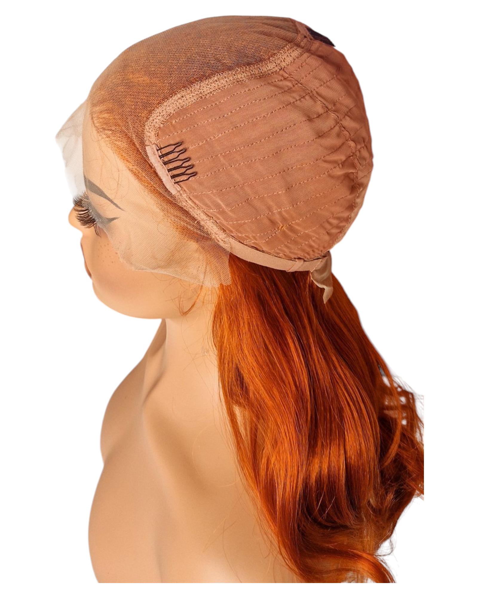 Rust Ginger Lace Front Wig. Brye
