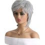 Silver Grey Short Style Wig. Bella