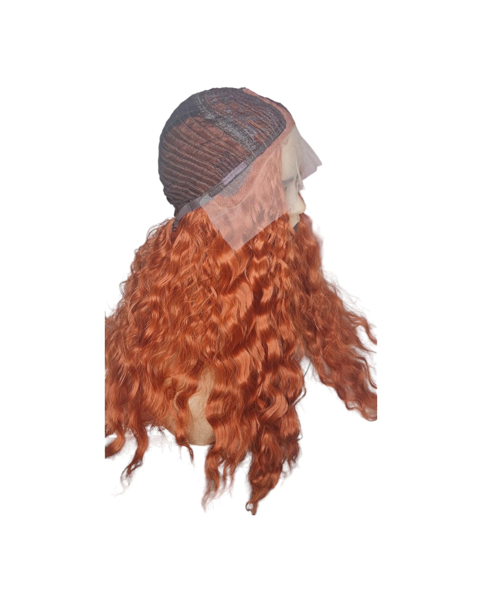 Mango Orange T Part Lace Front Wig. Shazia.