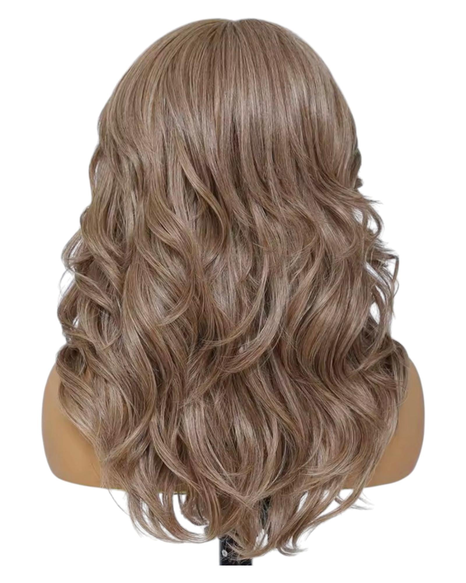 Strawberry Blonde Layered Lace Front Wig. Bari