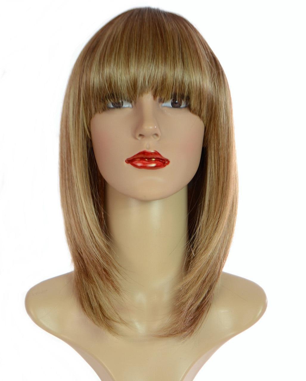 Alix Blonde Long Graduated Bob Wig