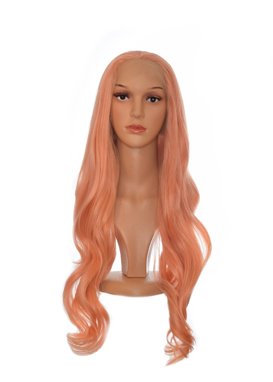 Apricot Pink Lace Front Wig. Lenka