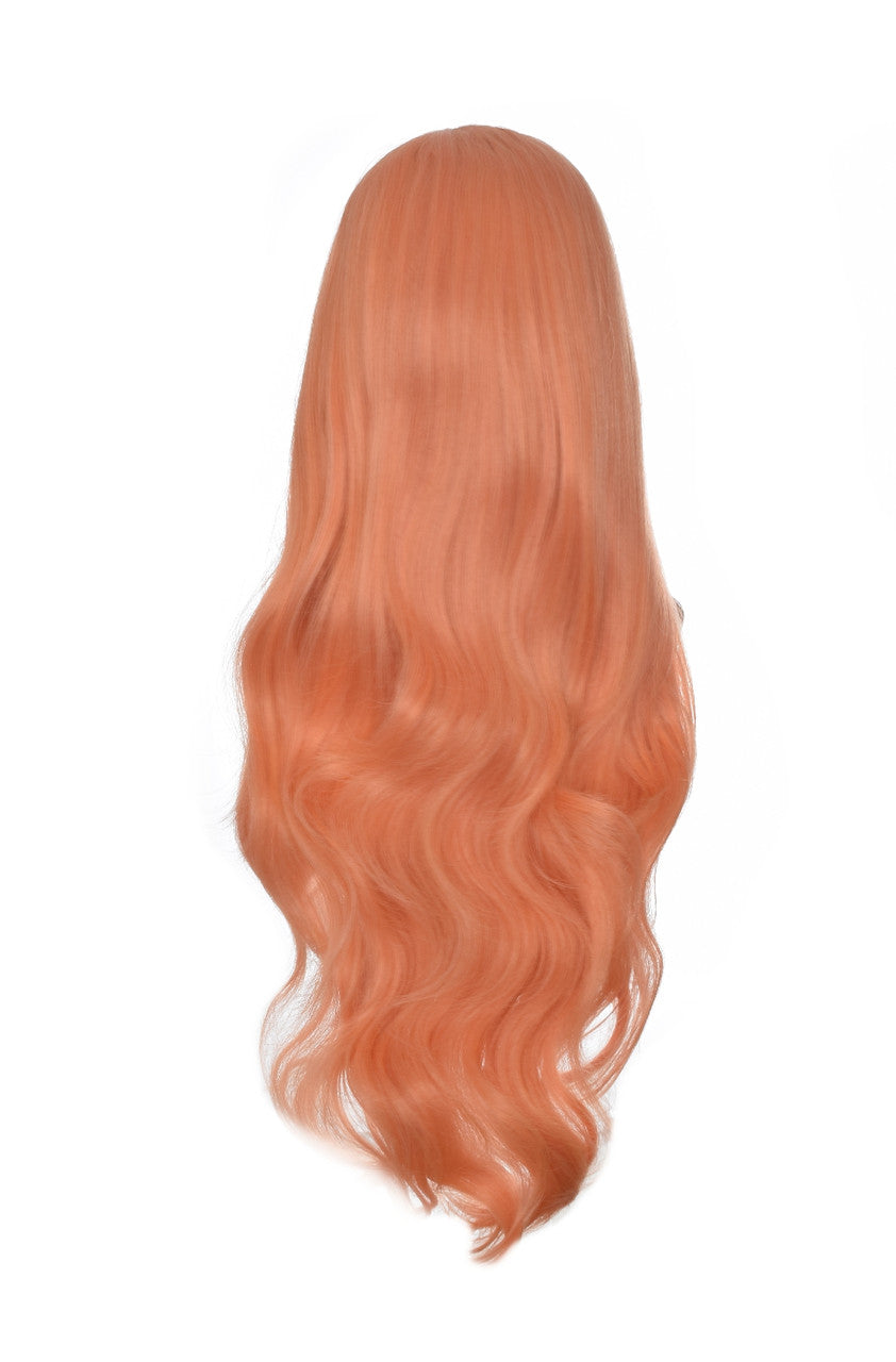 Apricot Pink Lace Front Wig. Pastel Lenka