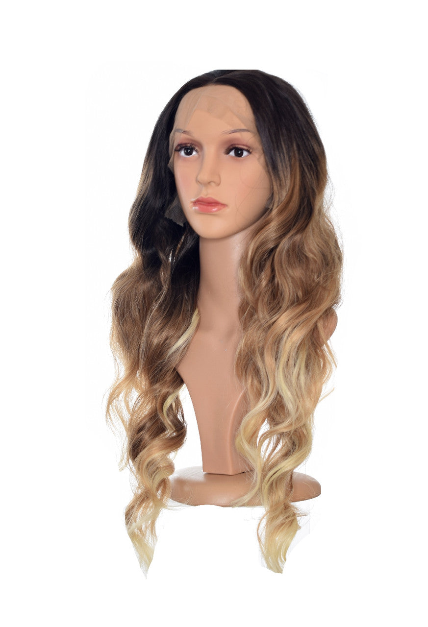 Blonde Brown Ombre Lace Front Wig. SarahJ Wig