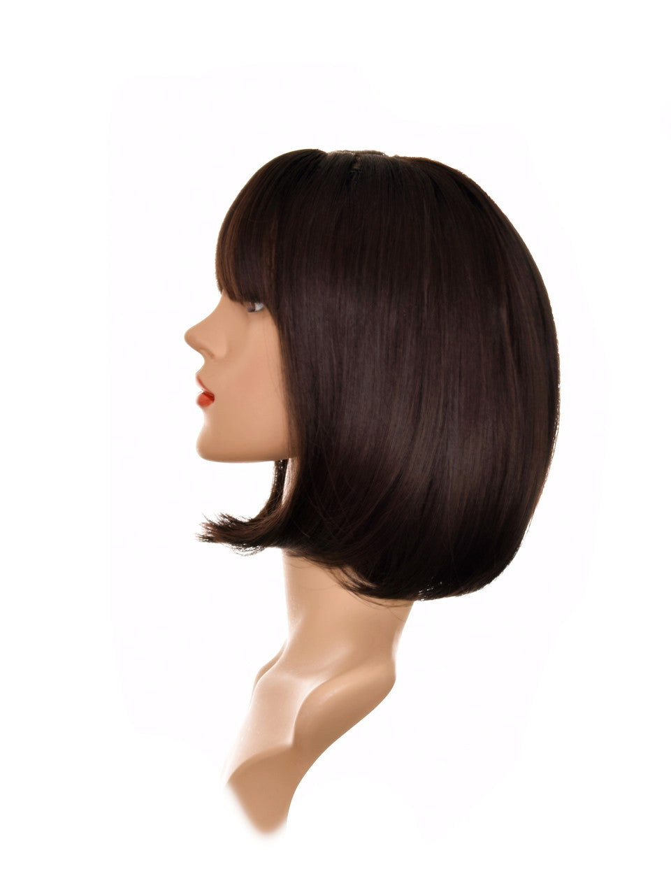 Dark Chocolate Brown Bob Wig. Faith.