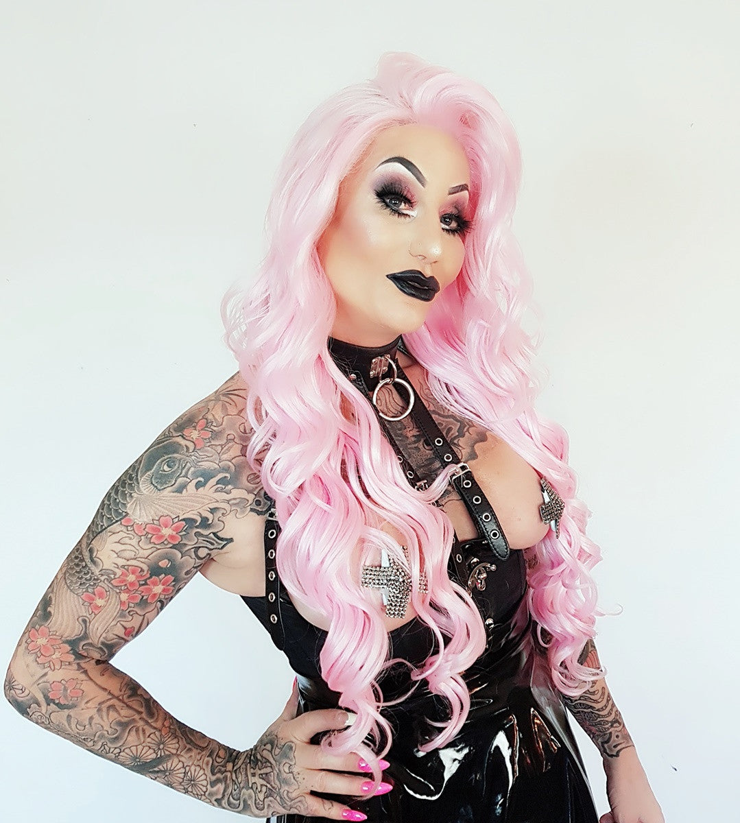 Long Full Volume Lace Front Wig. PlayGurl.