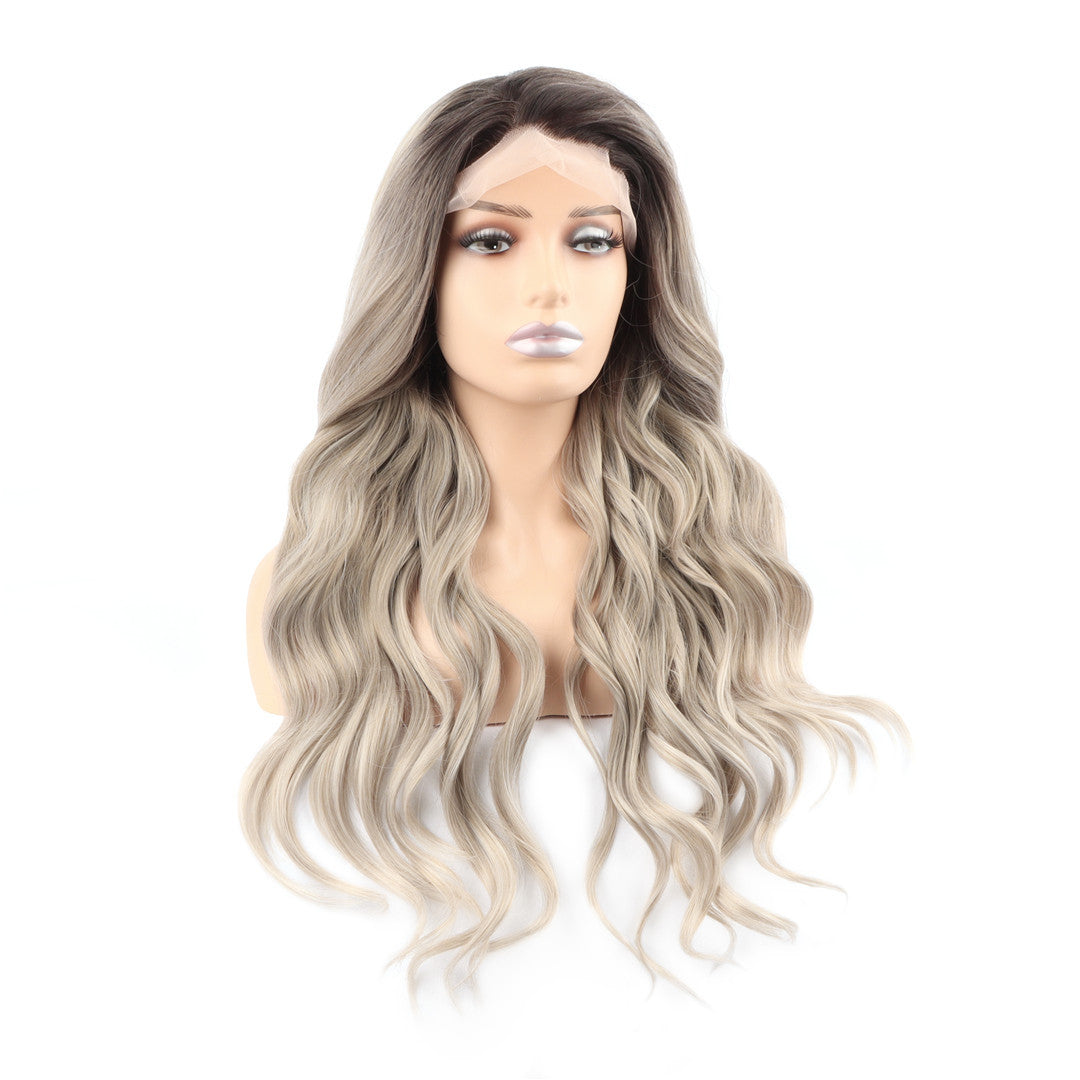 Silver Ash Blonde Balayage Lace Front Sumi Wig