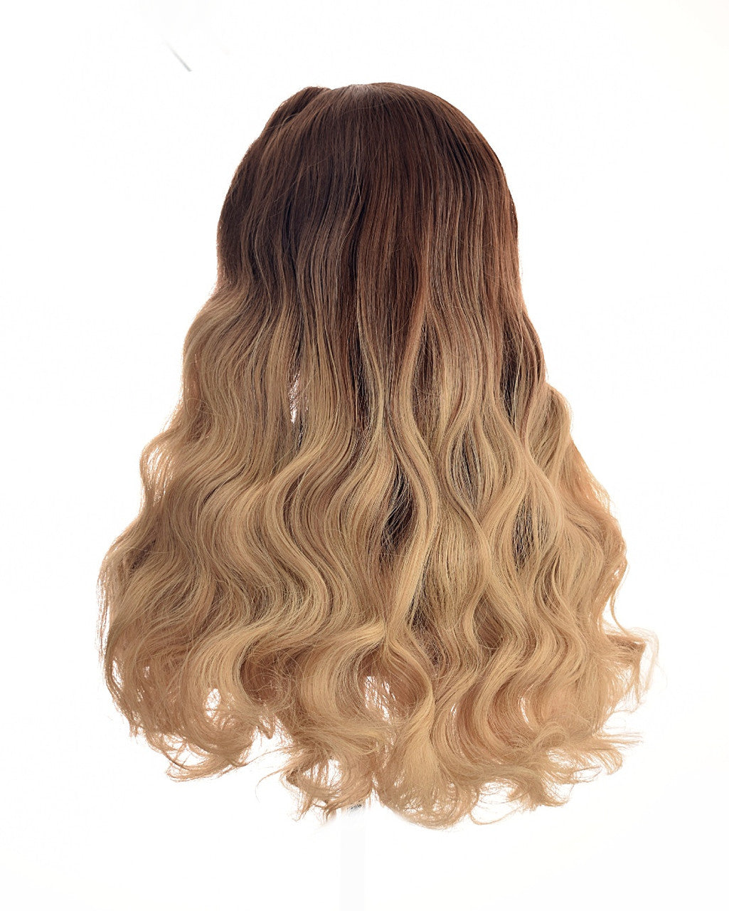 Brown to Blonde Curly Lace Front Wig. Kleo