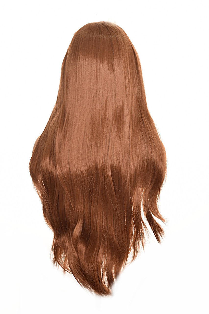 Auburn Brown Long Lace Front Wig. Lorna Wig