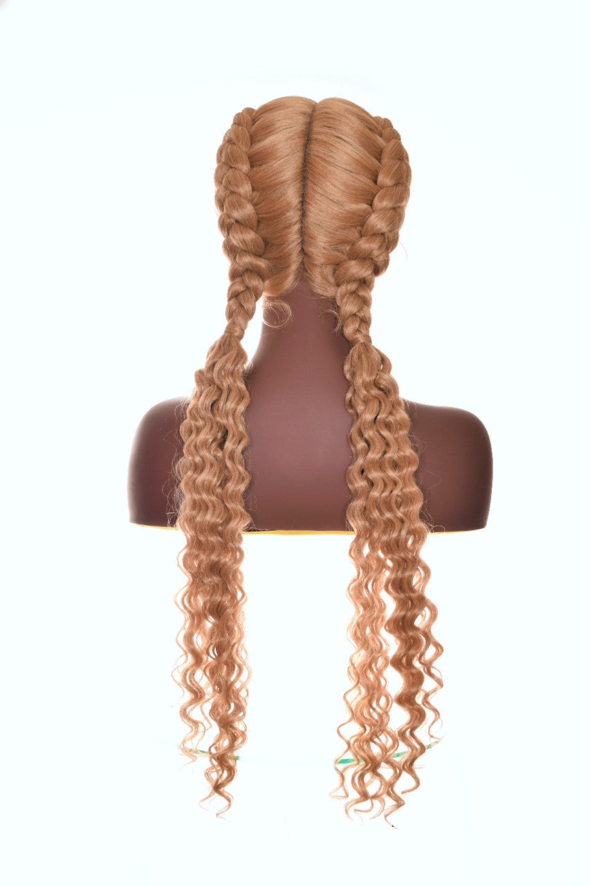 Honey Blonde Plaits Lace Front Wig. Kamari Wig.