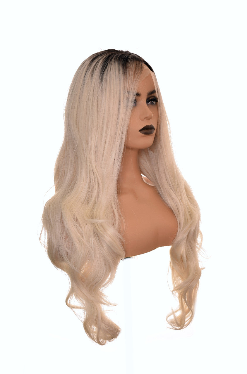 Platinum Blonde Lace Front Wig.