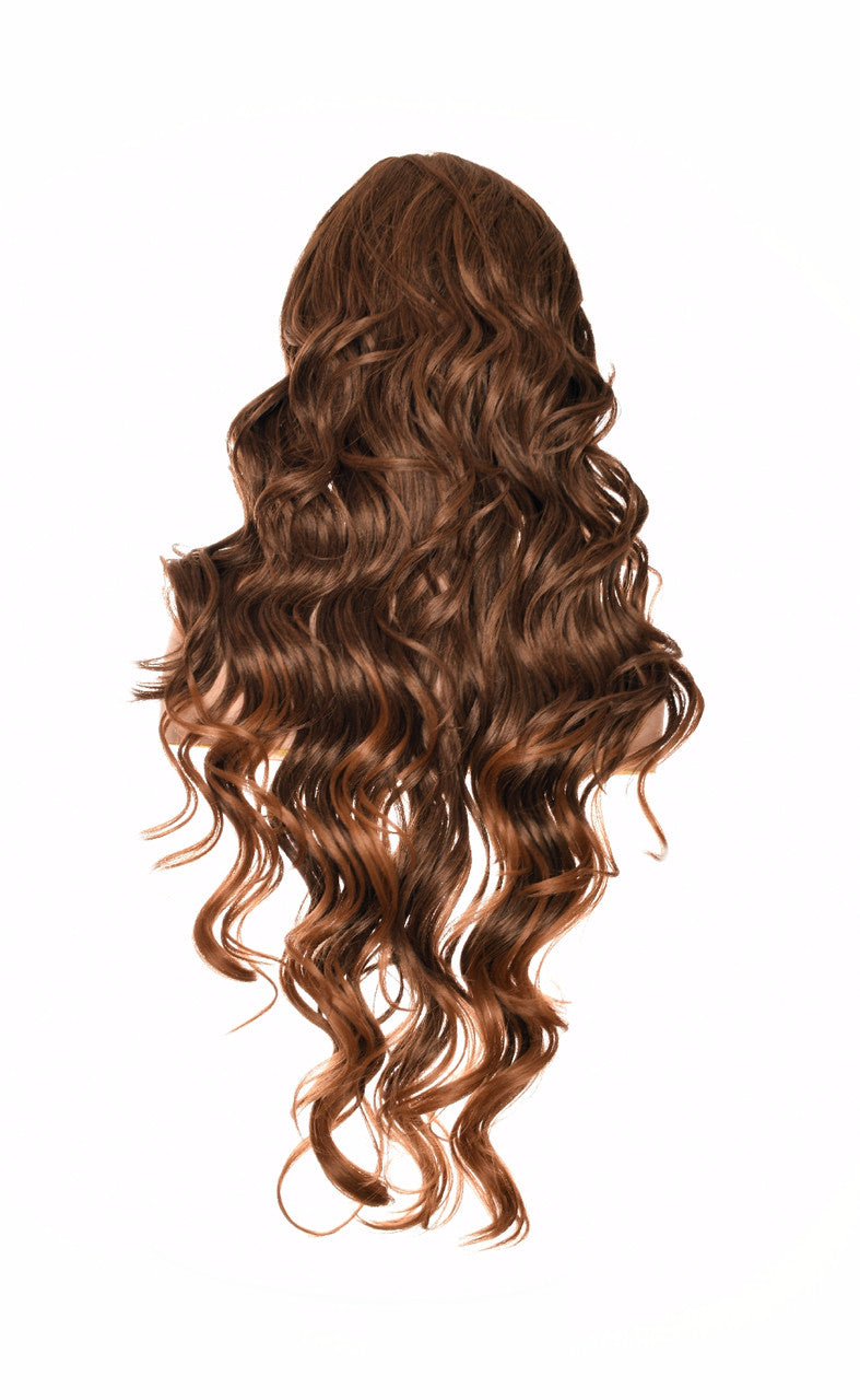 Extra Long Ombre Brown Lace Front Wig. Jasmine