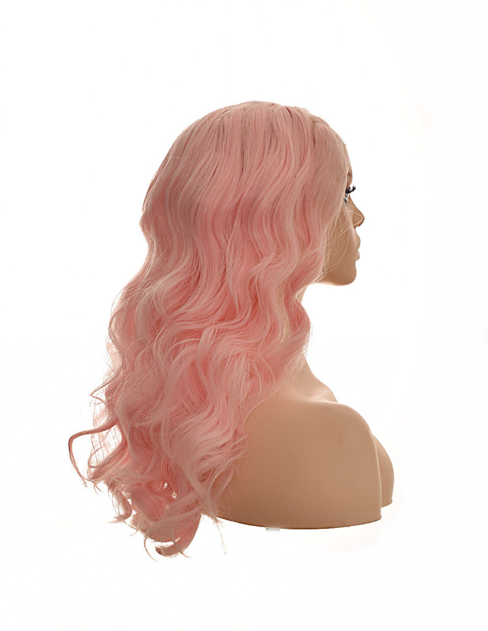 Candy Pink Curl Lace Front Wig. Barbz
