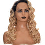 Caramel Ombre Blonde Curly Lace Front Wig. Larissa Wigs
