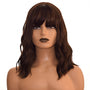 Dark Brown Wavy Wig With Fringe. Lolo