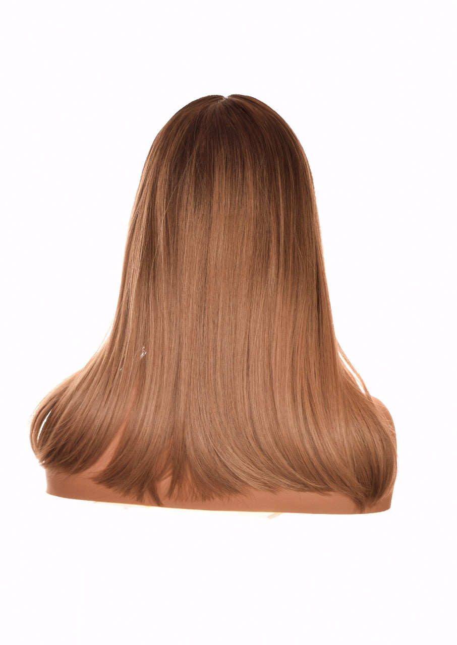Dark Blonde Ombre Bobbed Hairstyle Wig. Jaki
