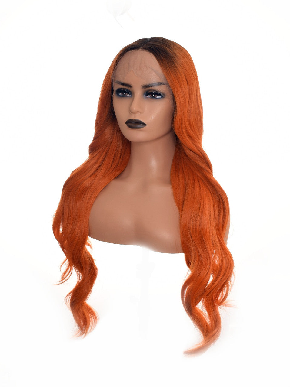 Ginger Orange Long Lace Front Ariel Wig