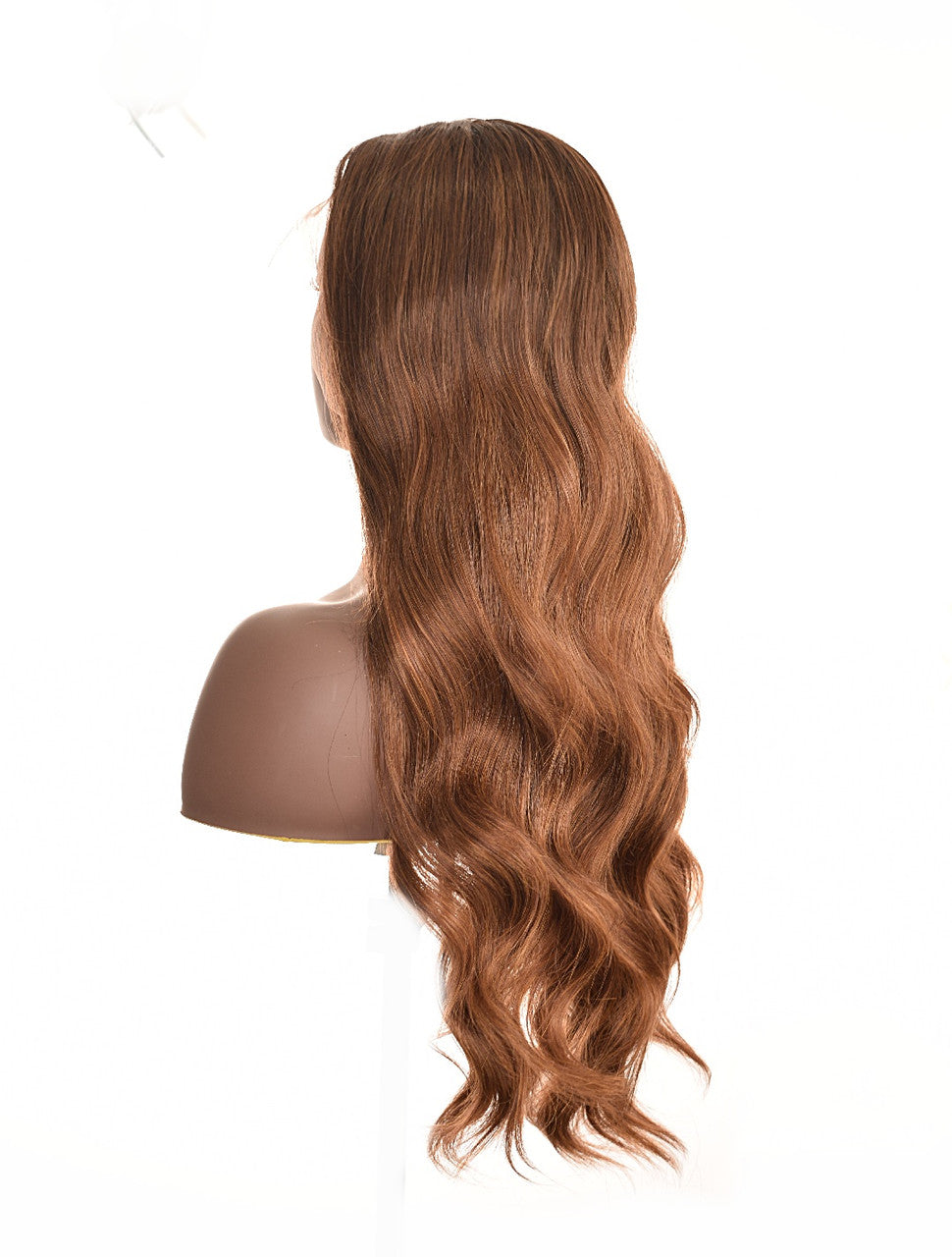 Light Copper Brown Lace Front Wig. Dominique Wig