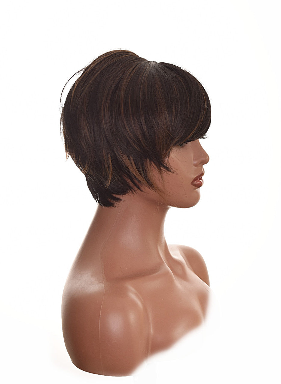 Short Lightweight Brown Chic Linda Wig
