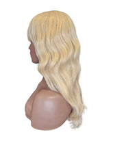 Wavy Blonde Wig With Fringe. Brianna.-CelebWigs