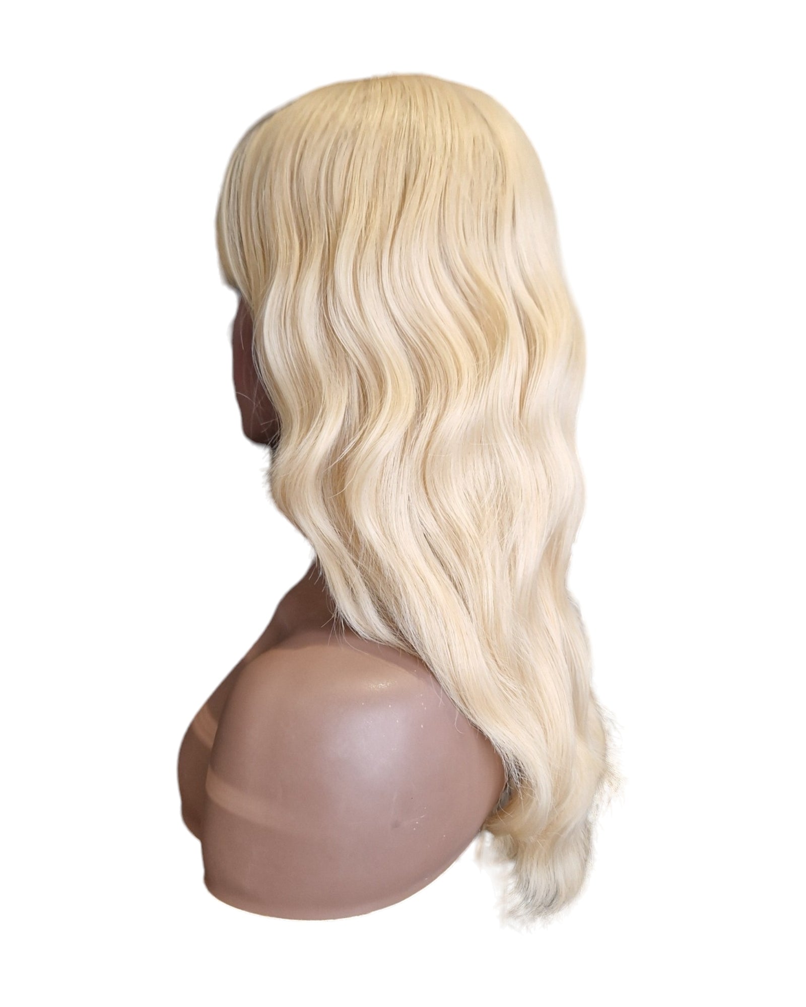 Wavy Blonde Wig With Fringe. Brianna.-CelebWigs