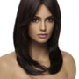 Dark Brown Face Framing Shoulder Length Layered Wig. Alure