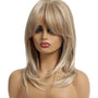 Golden Tipped Blonde Face Framing Shoulder Length Wig. Alure