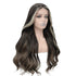 Streaked E-Girl Middle Part Bangs Lace Front Wig. Amal-CelebWigs