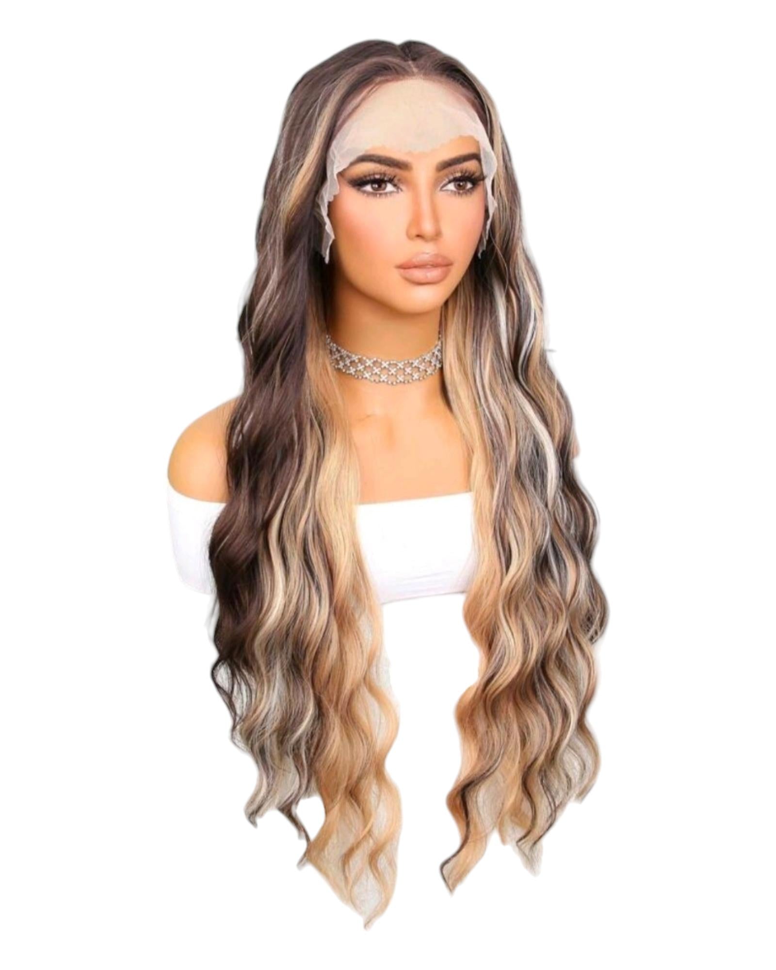 Assisi. Blonde Brown Lace Front Wig.