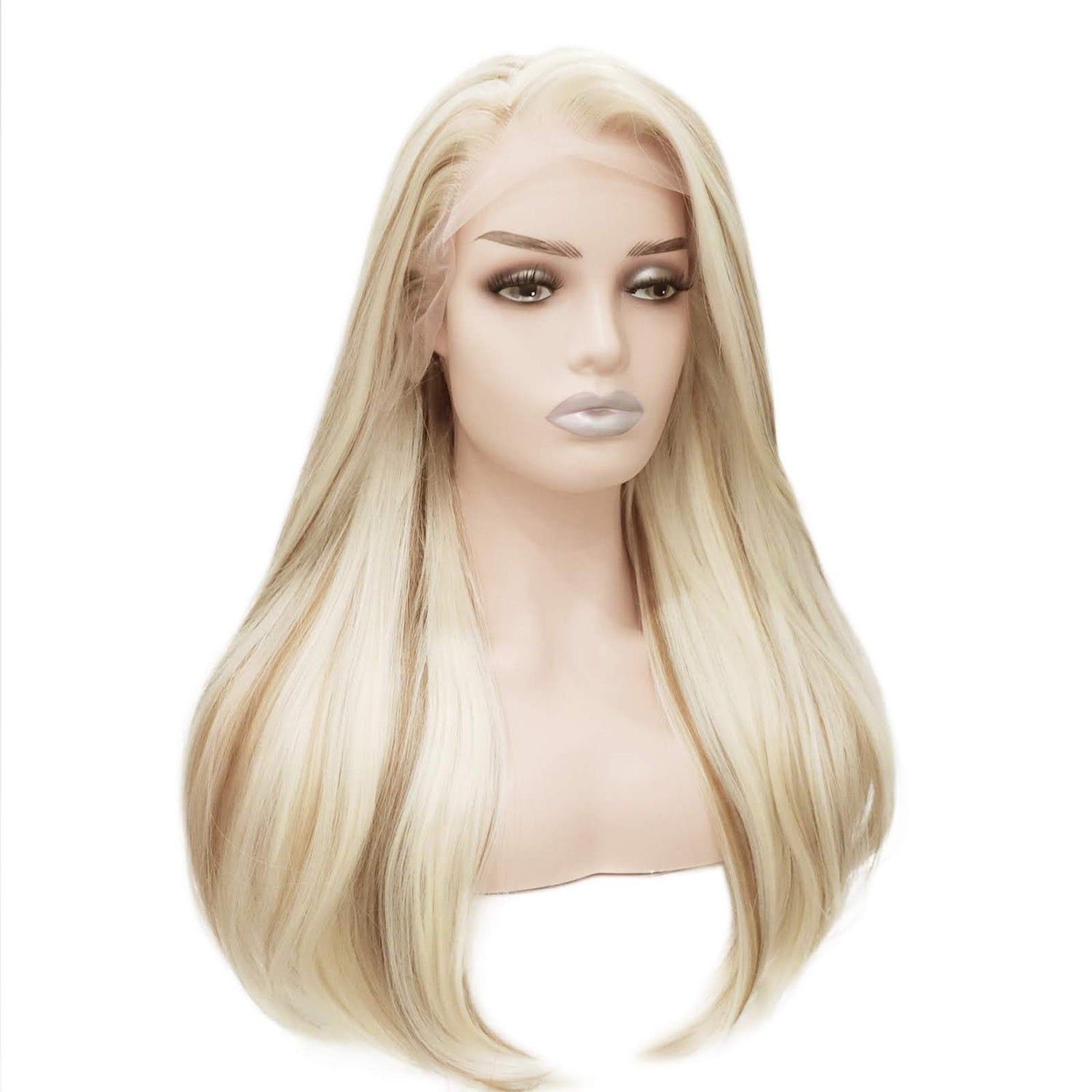 Blonde Blended Highlights Lace Front Wig. Aurora-CelebWigs