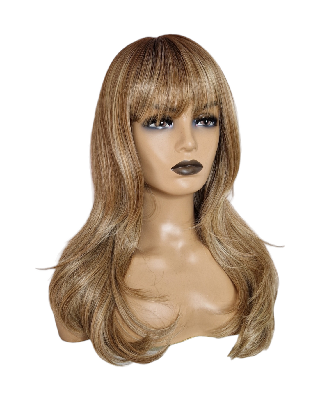 Honey Blonde Fringe Bangs Bardot Wig