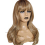 Honey Blonde Fringe Bangs Bardot Wig
