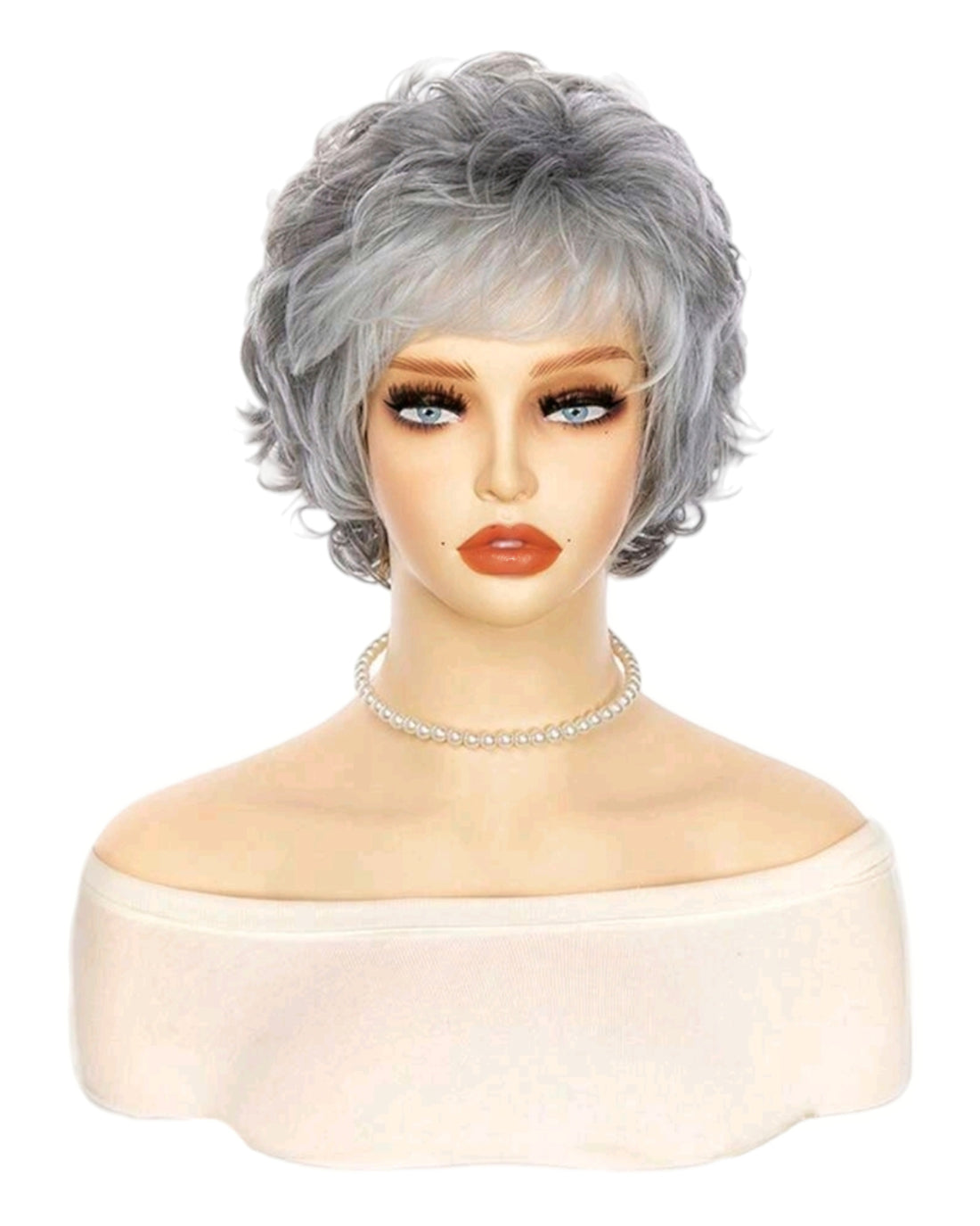 Short grey wig