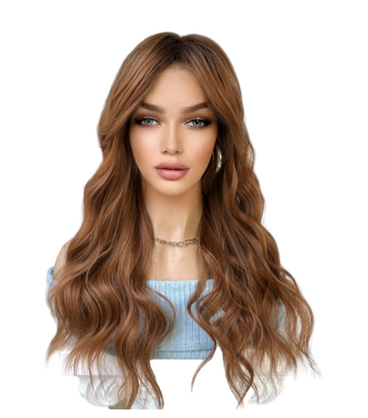 Autumn Brown Wavy Wig. Jemma.-CelebWigs