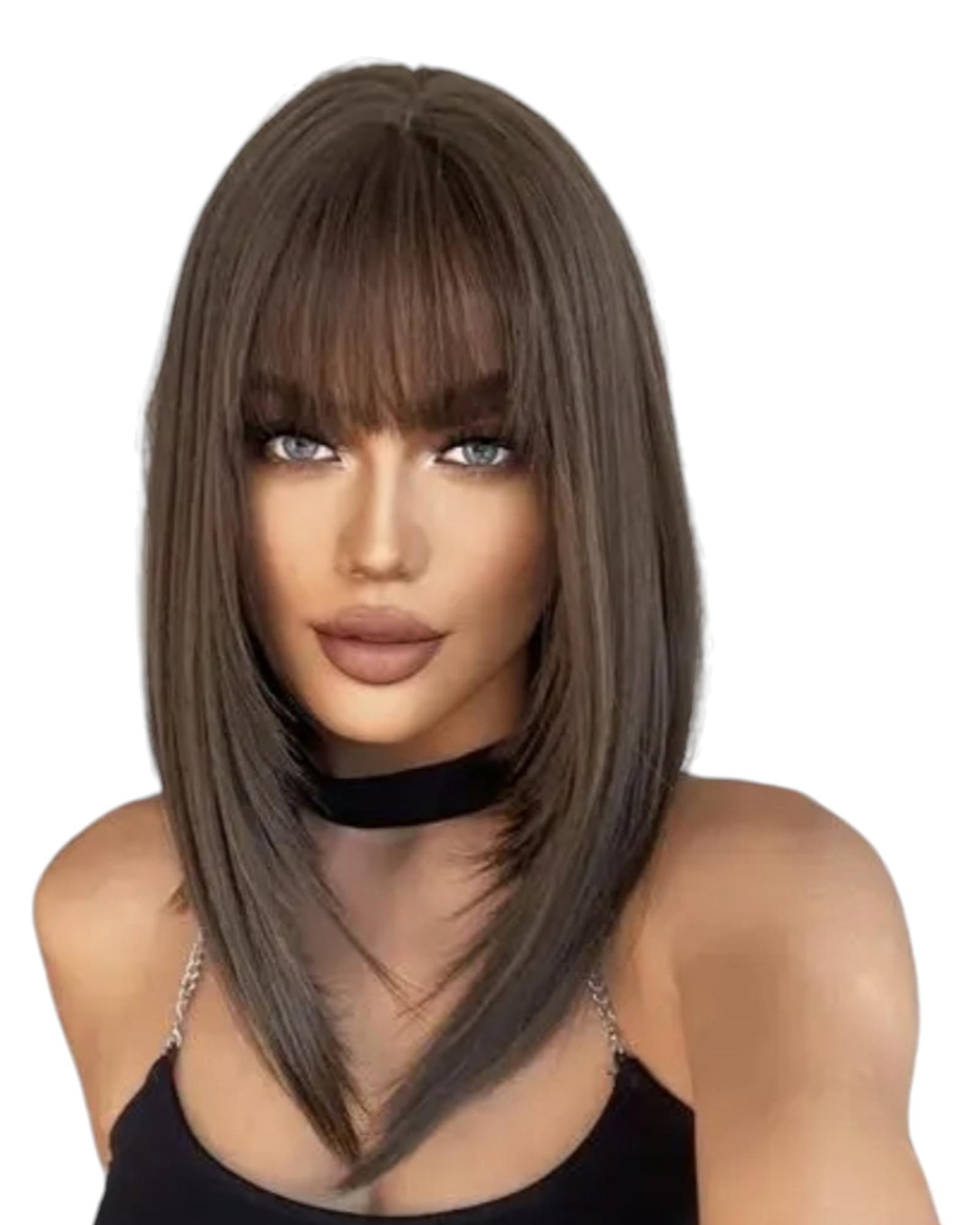 Brown Long Bob Style Kaia Wig