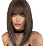 Brown Long Bob Style Kaia Wig